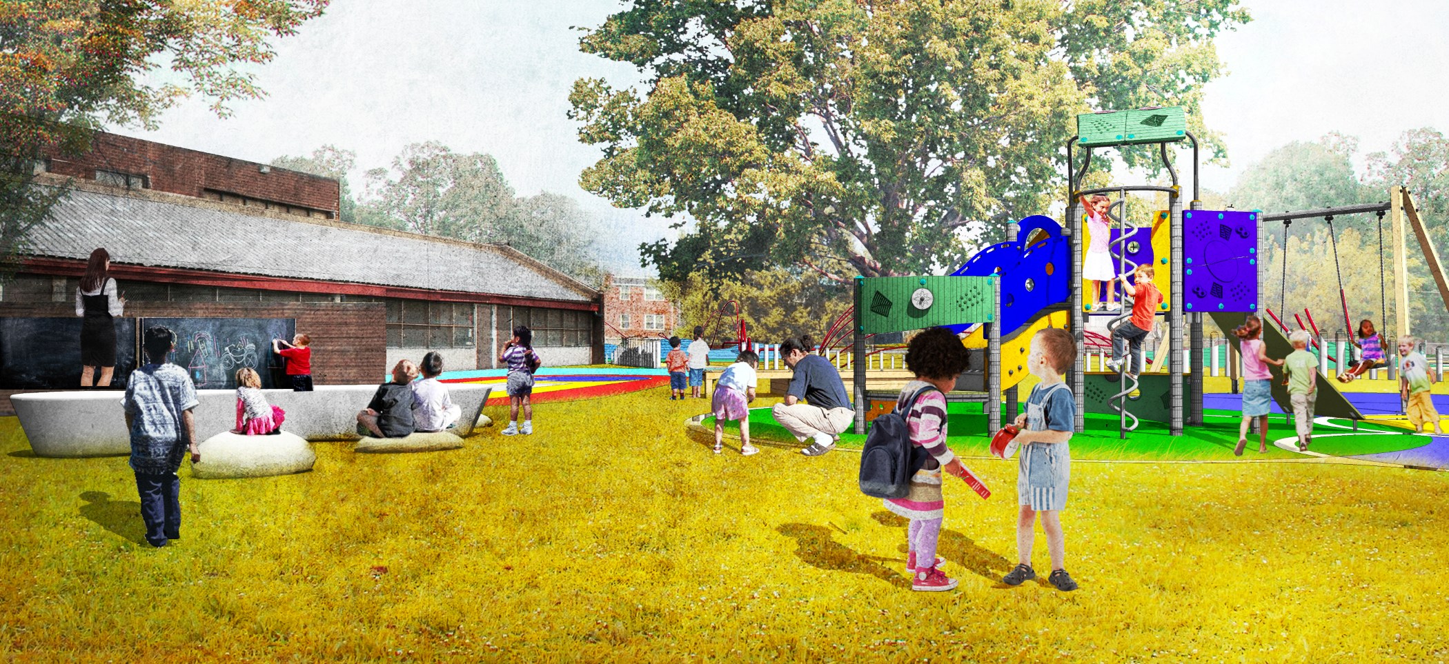 Embrace Past |Present | Future  – Play Space Design at Haverford Bright Future