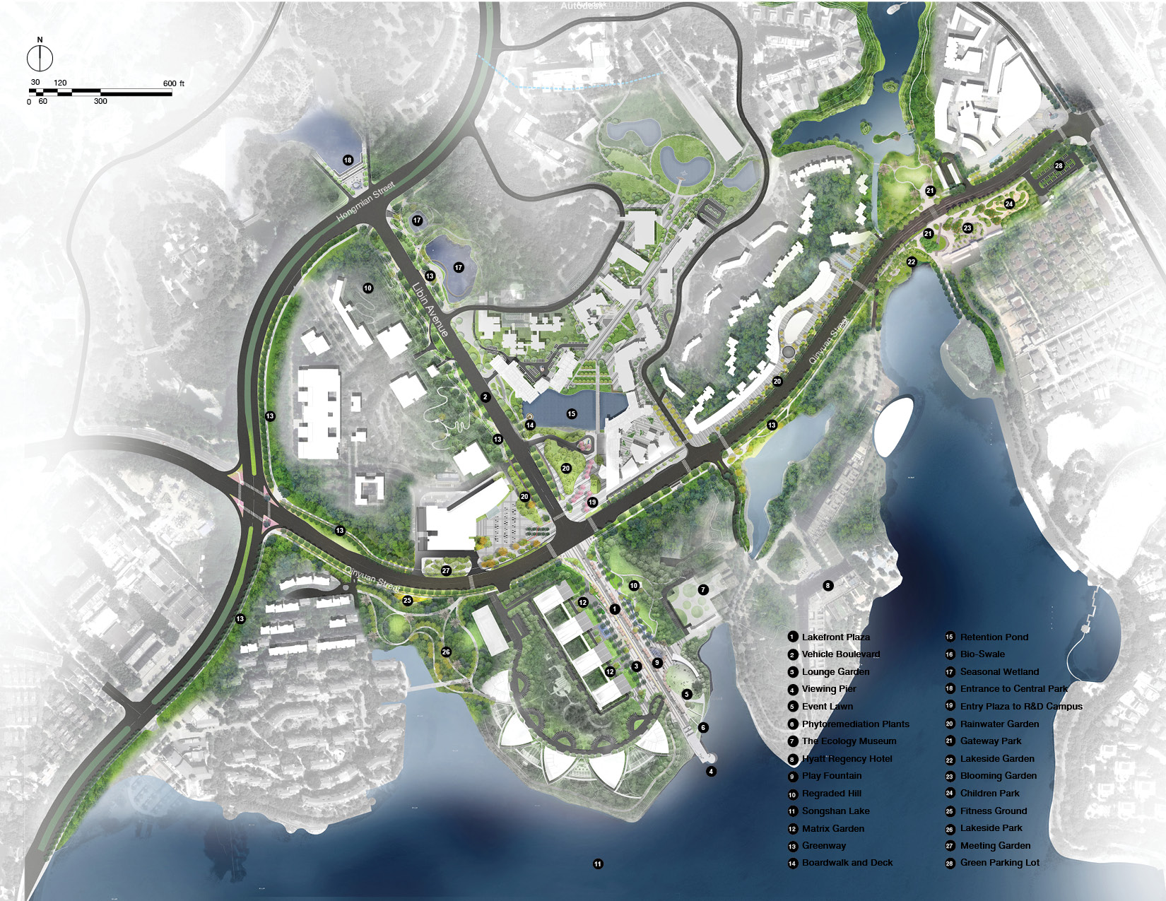 Ecological Restoration into a lakefront urban realm